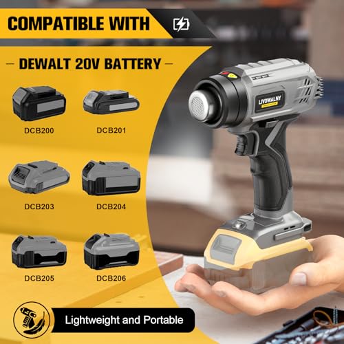 Livowalny SKU070160001 Cordless Heat Gun For Dewalt 20V Battery thumb #3