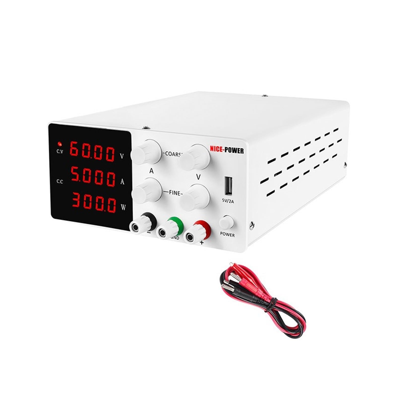 Fuente de alimentación variable 6 0V 5A 10A DC Fuente de alimentación Laboratorio ajustable energía digital 3 0v 10a 20a for la reparación del teléfono + protección cortocircuito(30V 10A)