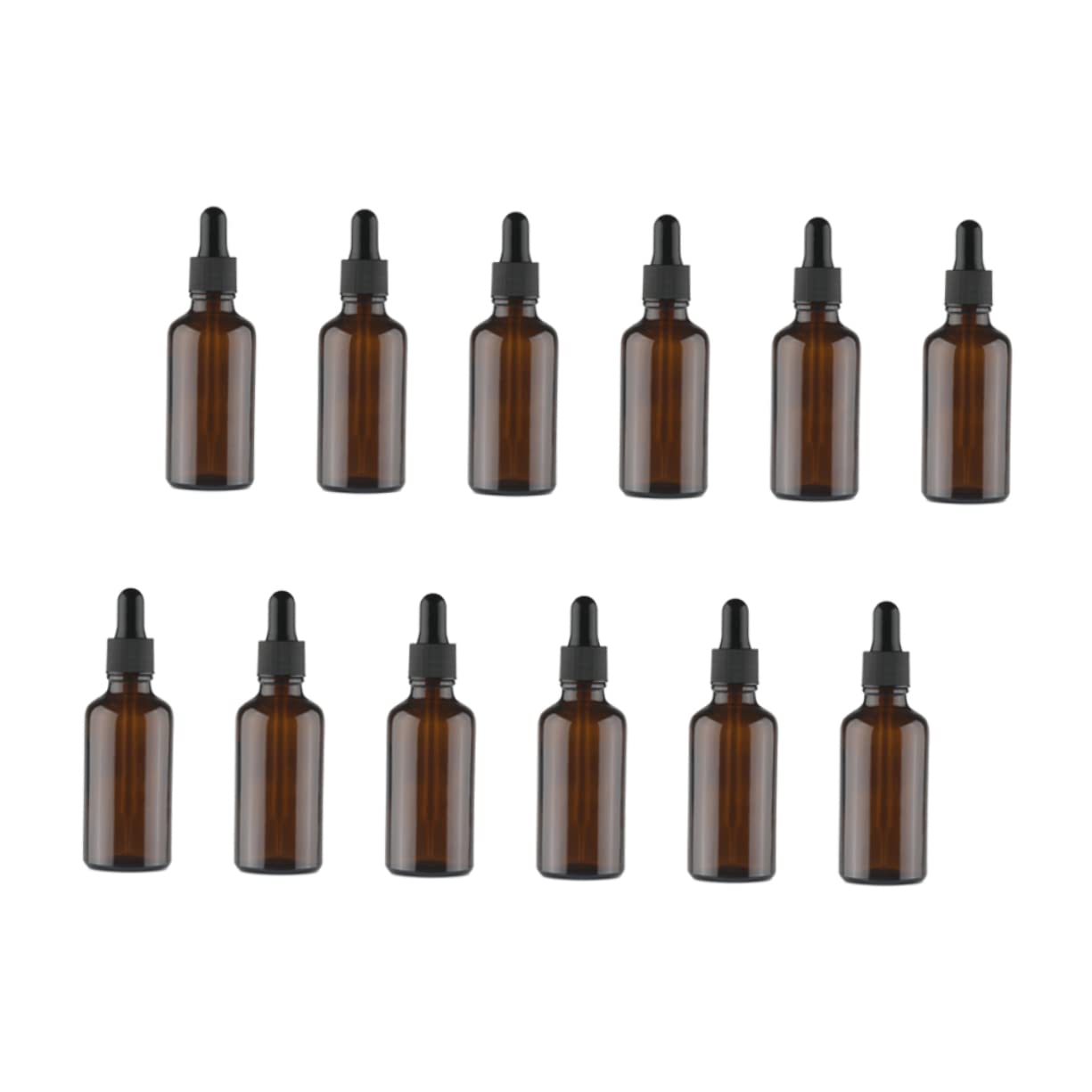 Housoutil 12pcs Travel Accessories Mini Liquid Bottles Amber Dropper Bottle Bottled Essential Oil Bottle Spray