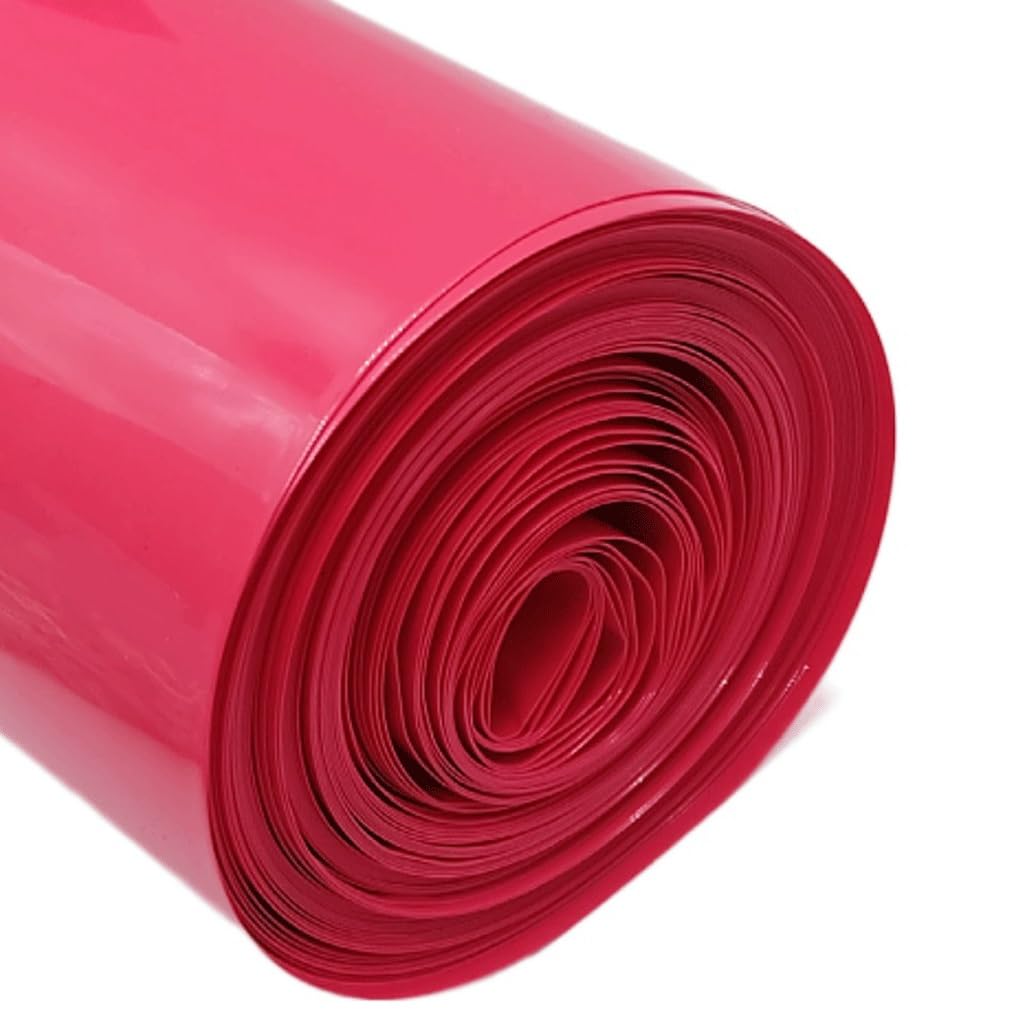 1-metrowa czerwona rurka termokurczliwa Poliolefinowa koszulka termokurczliwa 2:1 w izolacji, do podłączenia przewodu rurki termokurczliwej(Flatten Width 160mm,20 meter)