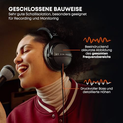 beyerdynamic DT 770 PRO X Studio-Kopfhörer, Recording & Monitoring, 48 Ohm