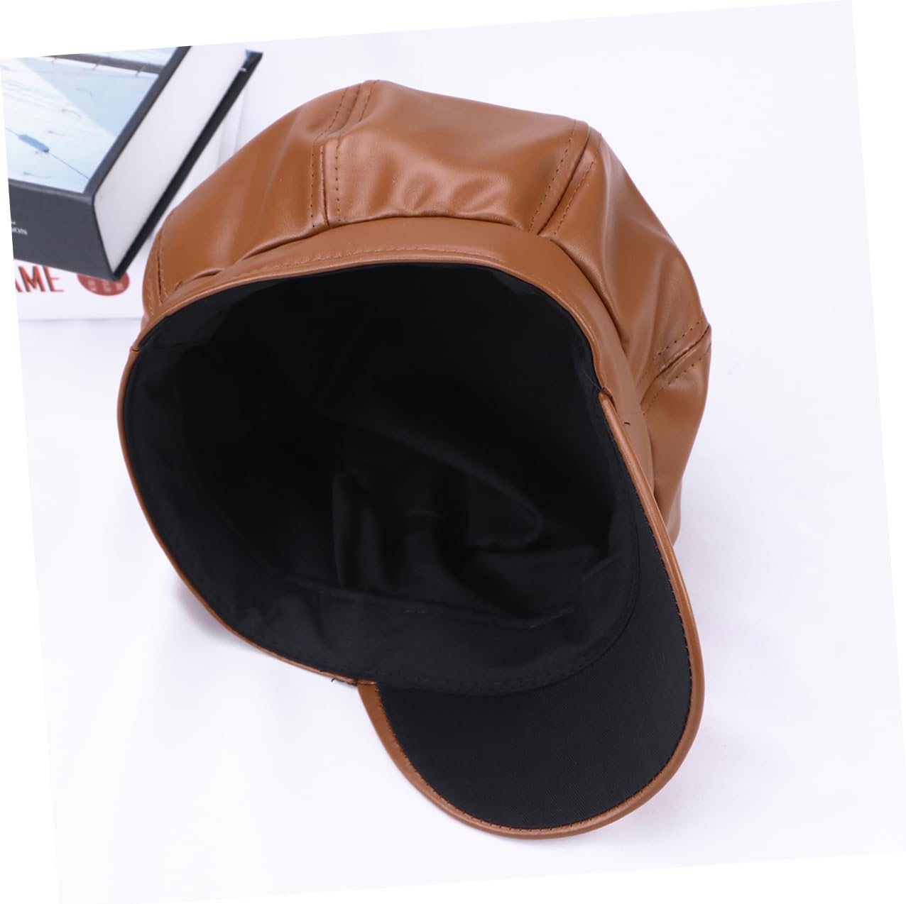 LIFKOME Baseball Cap Has Hats Leather Cap Caps for Women Octagonal Cap Unisex Caps Men and Women Autumn and