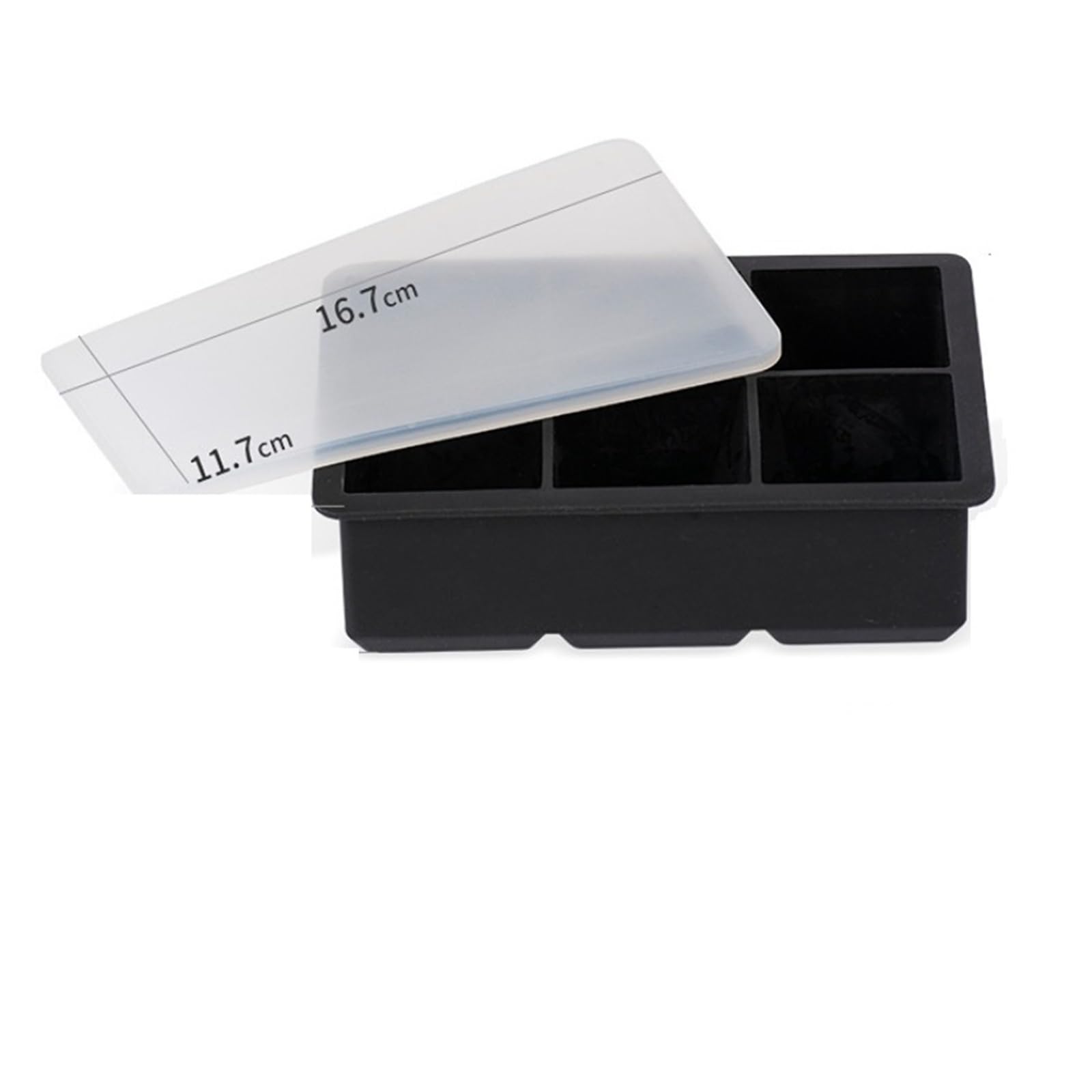 Vassoio per cubetti di Ghiaccio Silicone 4/6/8/15 Griglie Vassoio per Ghiaccio Stampo per Ghiaccio Stampo per Uso Alimentare Stampo Quadrato Fai da Te Bar Pub Enoteca Vassoio per Ghiaccio (Color : 6
