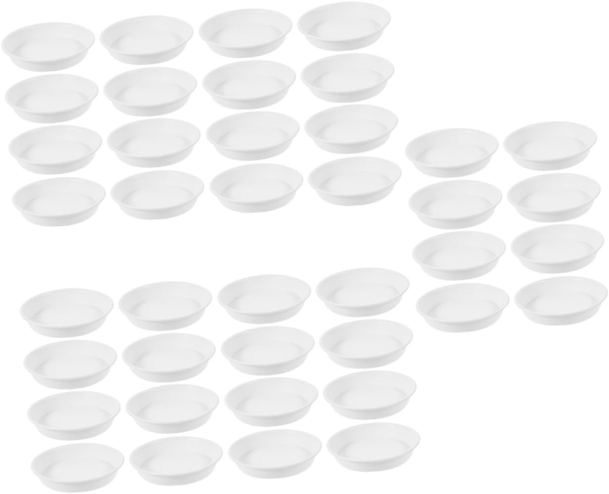 POPETPOP 5sets Plant Pot Tray Round Plant Saucer Drip Tray Outer Prevents Water Leakage Easy to Move Durable 8pcs*5