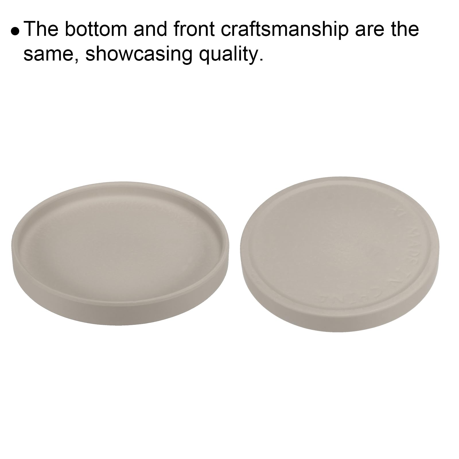 PATIKIL 6 Inch Round Ceramic Plant Saucer, 2 Pack Plant Saucer Tray Flower Planter Drip Tray for Indoors Outdoors Patio Balcony Gray - Image 3