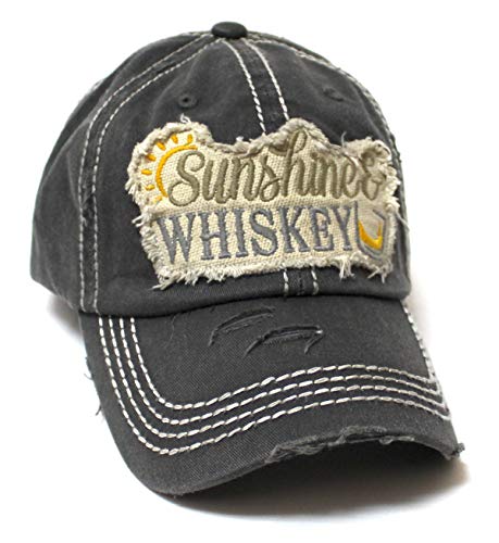 Sombrero Vintage para Mujer Sunshine & Whiskey Negro miniatura 2