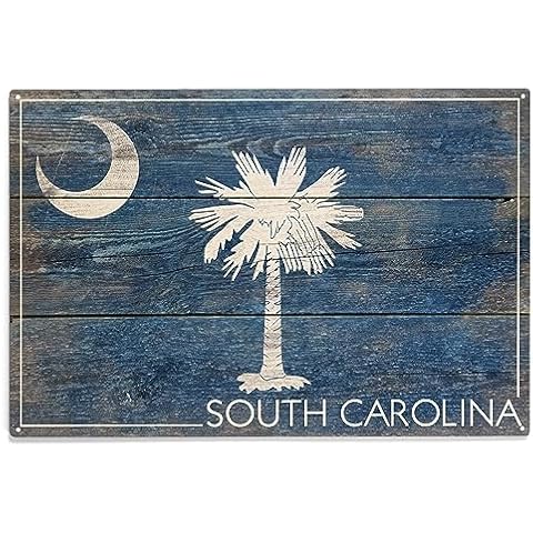 Lantern Press Rustic State Flag Sign Cover