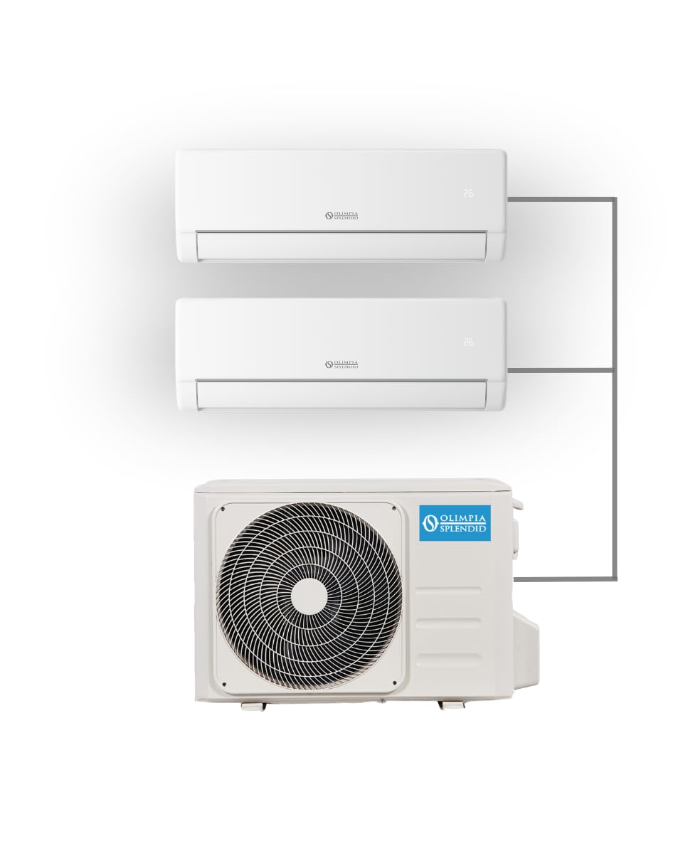 Olimpia Splendid, Aryal Dual 14 con Unità Interna Alyas S2, Climatizzatore 10.000+12.000 BTU/h Multisplit Inverter, tre stadi di Filtrazione, Gas R32, Classe A++, Wireless Control incluso