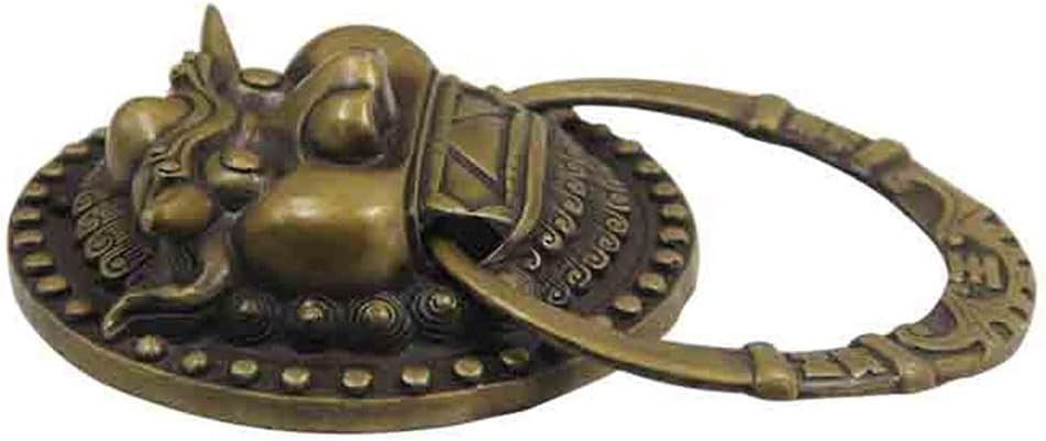 Door Knocker Front Door Antique Wall Art Decorative Chinese Style Brass Door Knockers Brass Door Handle Door knockers for Front Door Antique Brass