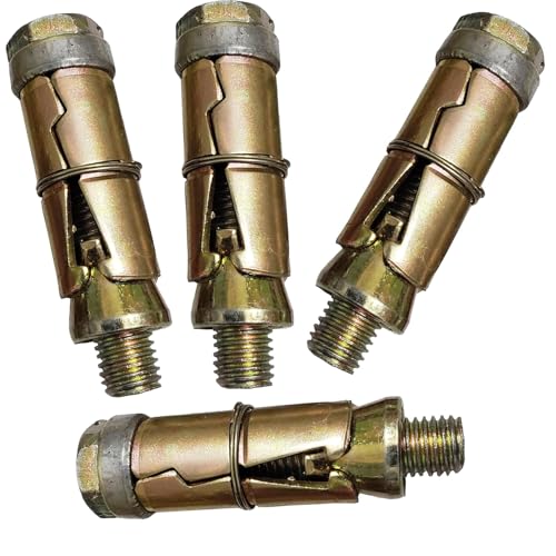 Image of Pure Source India Anchor Fasteners,Size 6 mm, Pack of 4 PCS (Gold)(Iron, [Round ])