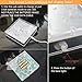 LARDUX Led Light Base - 5 inch Square Lights Display Stand for Effiel Tower Vase Crystal Glass Art LED Pedestal Base - Charging USB or Battery Powered