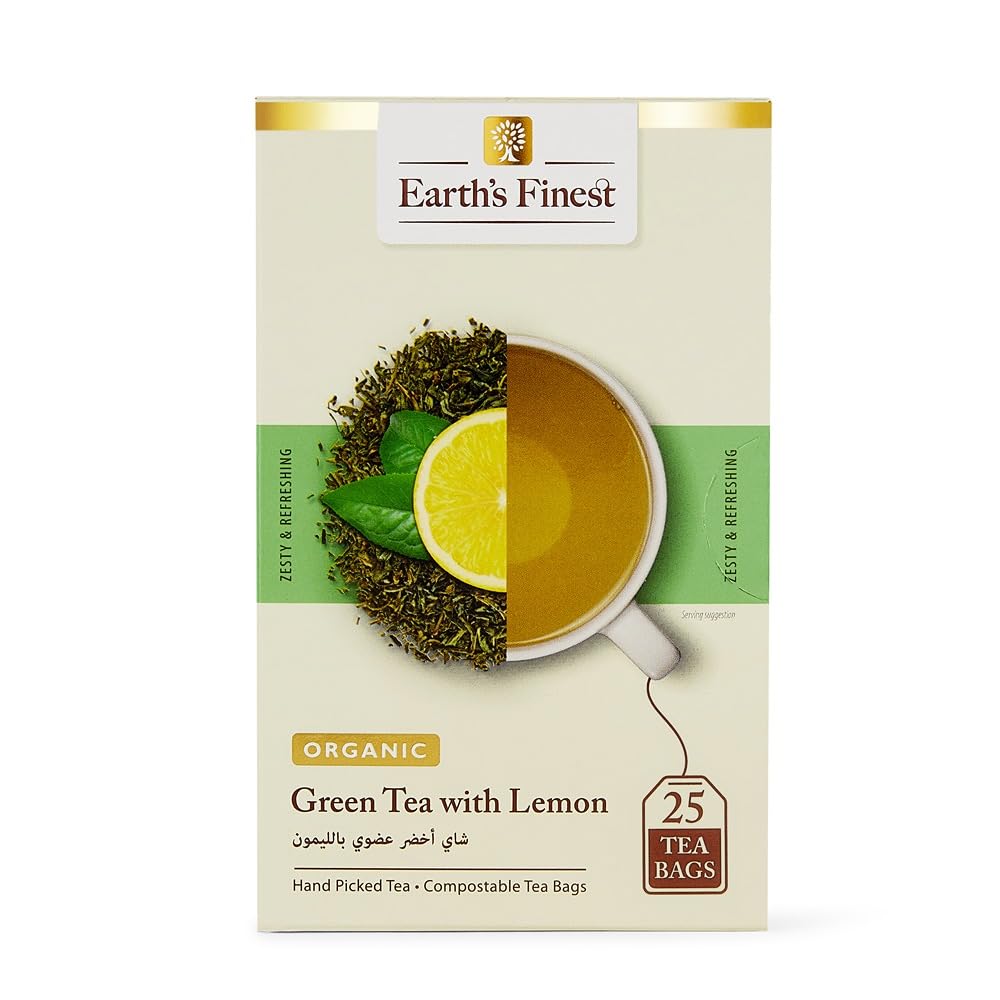 Earth'S Finest Org Green Tea With Lemon - 1.5G X 25
