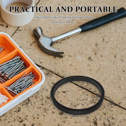 Support de bouteille de propane et anneau plastique de stabilisation camping - 5