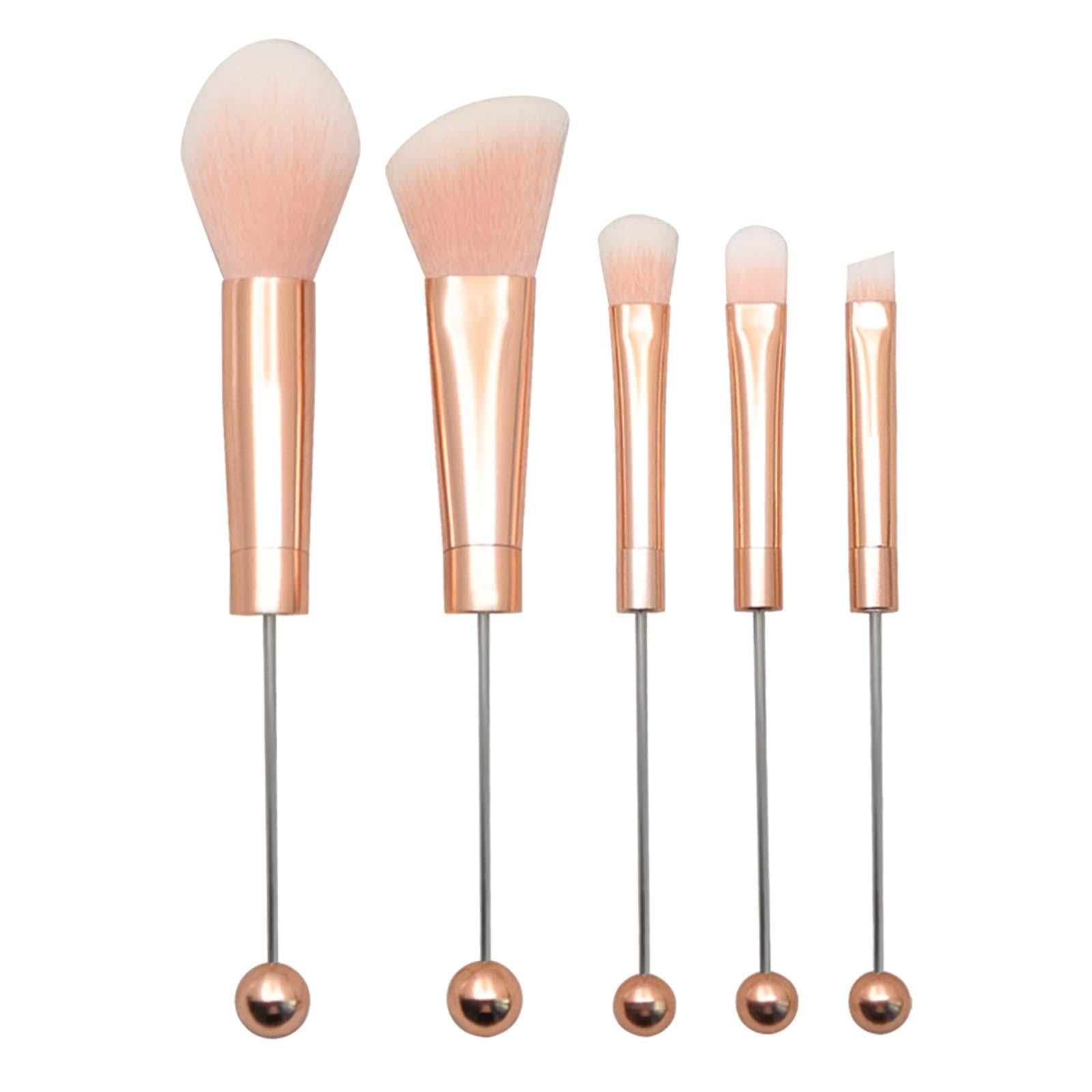 10 Set 5 Stück Perlen Lidschattenpinsel Augenbrauen Make-up Pinsel Kit für Frauen Erwachsene Schwester