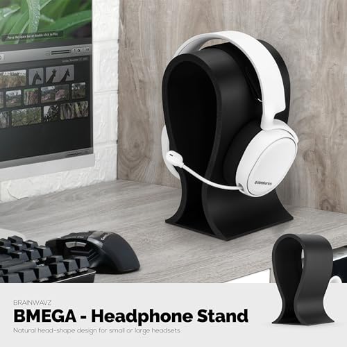 Image of Brainwavz The BMEGA Headphone Stand - Suitable for All Headsets (Black)
