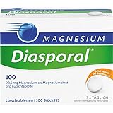 Magnesium-Diasporal 100, Lutschtabletten, gegen Verspannungen durch Magnesiummangel, 100 mg Magnesium pro Tablette, 100 Stück