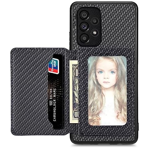 MOJIA Funda para Samsung Galaxy A53 5G con Tarjetero y Blindaje RFID Cover