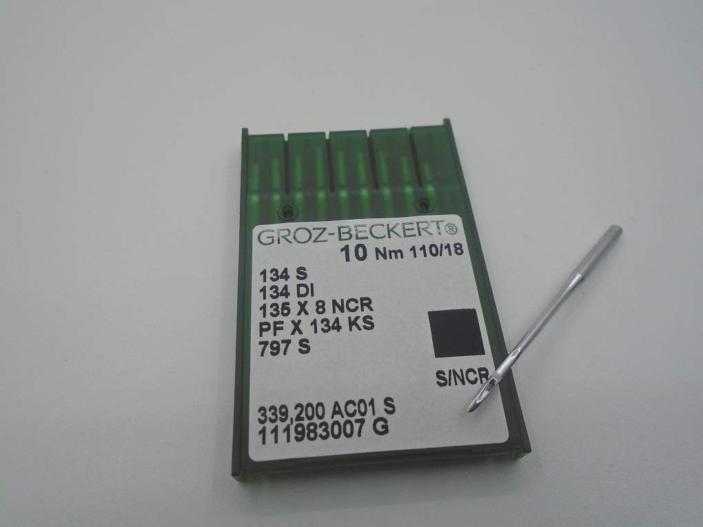 NGOSEW Sewing Machine Leather Needles PFX134KS 134S 134DI for Singer 20U, 457, 107, 212G Consew CN2053R-1, CN2033R-1, CN2043R-1 (90/14)