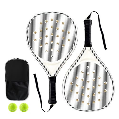 manhegari Remo de playa, raqueta de pádel | raqueta de tenis de pádel - orificios de flujo de aire optimizados raqueta ligera para niños Junior Children Sport Training Travel Outdoor -Aktivitäten
