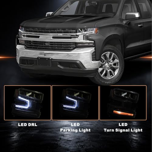 Faro LED STARCLUSTER Izquierdo para Chevy Silverado 1500 2019-2021 miniatura 2