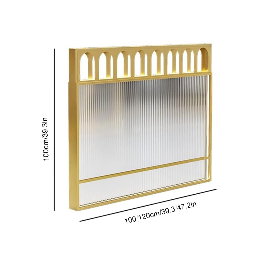 Półprzezroczysty szklany ścianka działowa do jadalni i biurek ścianka działowa dekoracyjny szklany panel do restauracji i barów 100 x 100 cm ge