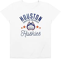 Vista 242 de Colección oficial de camisetas sueltas para mujer, diseño de mascota desgastada universitaria, jaspeado atlético