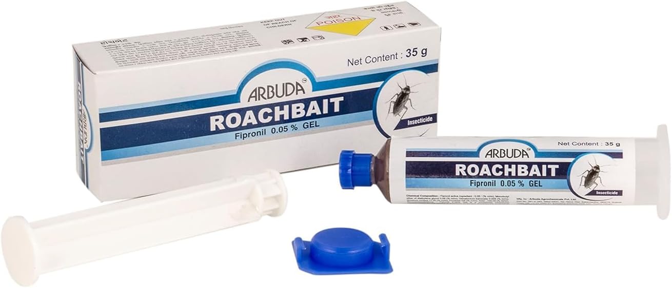 Arbuda Roachbait Cockroach Killer Gel - Fast-Acting Roach Bait for Indoor Use, Safe for Kids & Pets - Eliminates for Home, Kitchen, Cockroaches - Long-Lasting Protection - 35g Ge (PACK OF -1)