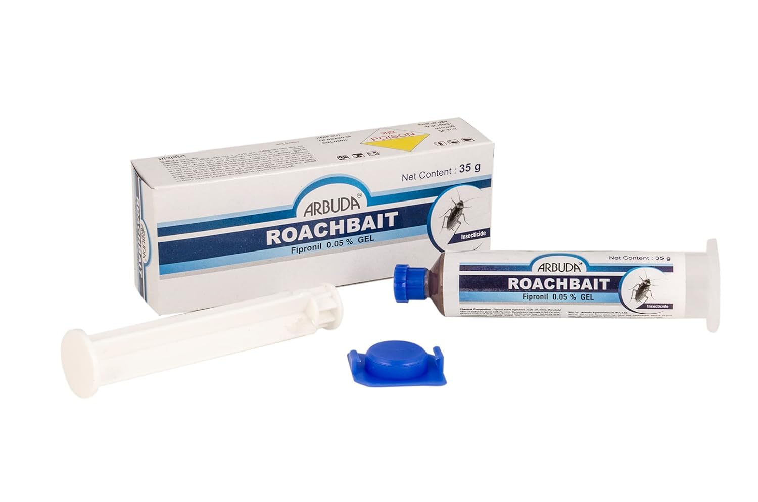 Arbuda Roachbait Cockroach Killer Gel - Fast-Acting Roach Bait for Indoor Use, Safe for Kids & Pets - Eliminates for Home, Kitchen, Cockroaches - Long-Lasting Protection - 35g Ge (PACK OF -1)