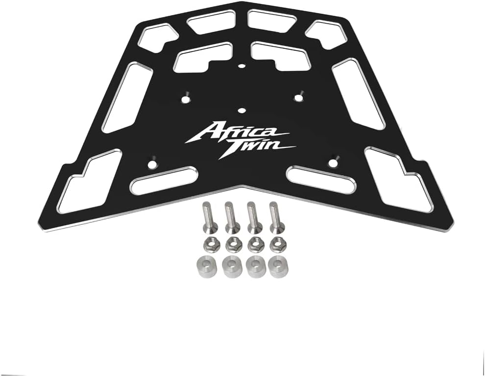 Top Rack Rear Tail Luggage Cargo Compatible for Africa Twin CRF1100L 2024-2025/Adventure Sports ES/DCT CRF1100 2020-2025 (Black)