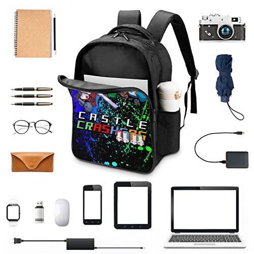 16 Inch 2 Compartment Backpack Castle_Knights_Crashers Castle_Knights_Crashers Castle_Knights_Crashers Unisex Adults Teenagers Children's Shoulders Bag Student Schoolbag3