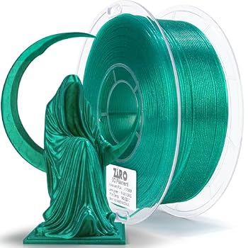 ZIRO 3D Printing Filament, 1.75mm Twinkle Effect 1KG Spool, Lake Green