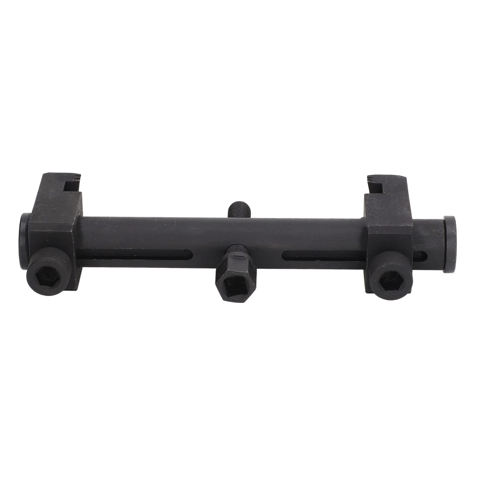Extractor de polea de transmisión acanalada universal Extractor de cigüeñal de acero al carbono ajustable Extractor de polea para coches Herramienta reparación automotriz Para mecánicos aficionados