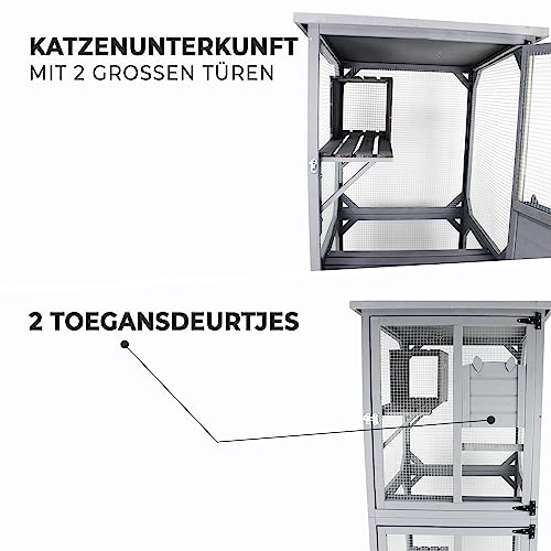 MaxxPet Gabbia per gatti XXL - Recinzione per