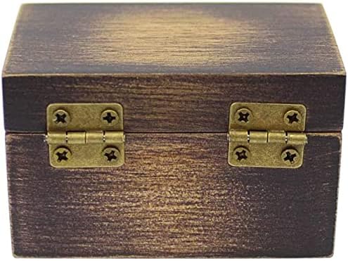 Rustic Wooden Engagement Ring Box, Solid Wood Ring Box for Proposal Wedding Ring Storage - Image 6