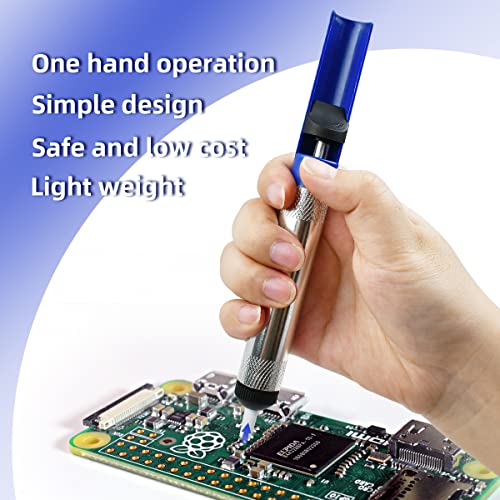 Image of 3 Pcs Blue Desoldering Wick, Solder Sucker Desoldering with 2.5mm Width, 1.5m Length, Pump Solder Removal Tool for Desoldering