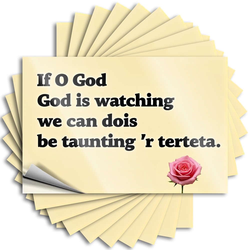 Girly, Tattoos Tumbler If O God is Watching, We Can't Be Taunting 'r Terteta | Quick Boys Bedroom Accessories(6X9CM)