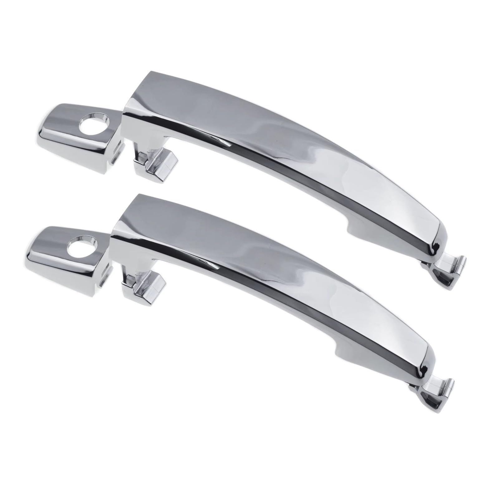Qjahxkf Front Pair 2 Holes Replacement Exterior Door Handles Chrome Exterior Door Handle 96468266 96468306 For Chevrolet For Captiva For Sport For Aveo For Saturn For Vue Outer Handle(Front Pair 2 Holes)