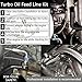 Turbo Oil Feed Line Kit Compatible with T3 T4 T60 T61 T70 1/8 PNT 90 Degree 41'' Universal Turbocharger 4AN Oil Feed Line