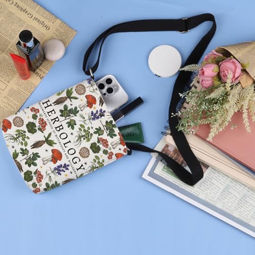 TOBGBE Herbology Plant Magic Crossbody Bag Magical Wizard World Gift For Book Fans Herbology Decor Pouch Bag4