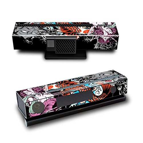 Designer Skin Sticker for the Xbox One Console With Two Wireless Controller Decals- Tsunami
