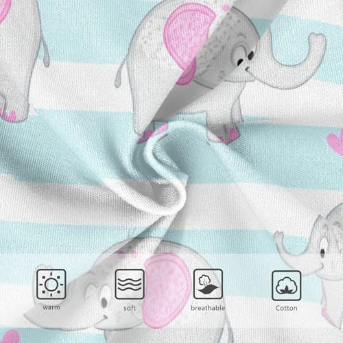 Cotton Toddler Underwear Floral Cute Elephants Blue White Stripes Little Girl Panties Fun Print Kids Undies Briefs 2t3
