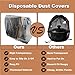 Volokitx 60 Pack Small Appliance Covers, Clear Disposable Dust Covers, 3 Sizes (20 Each: S, M, L) for Air Fryer, Blender, Coffee Maker, Pressure Cooker & Slow Cooker