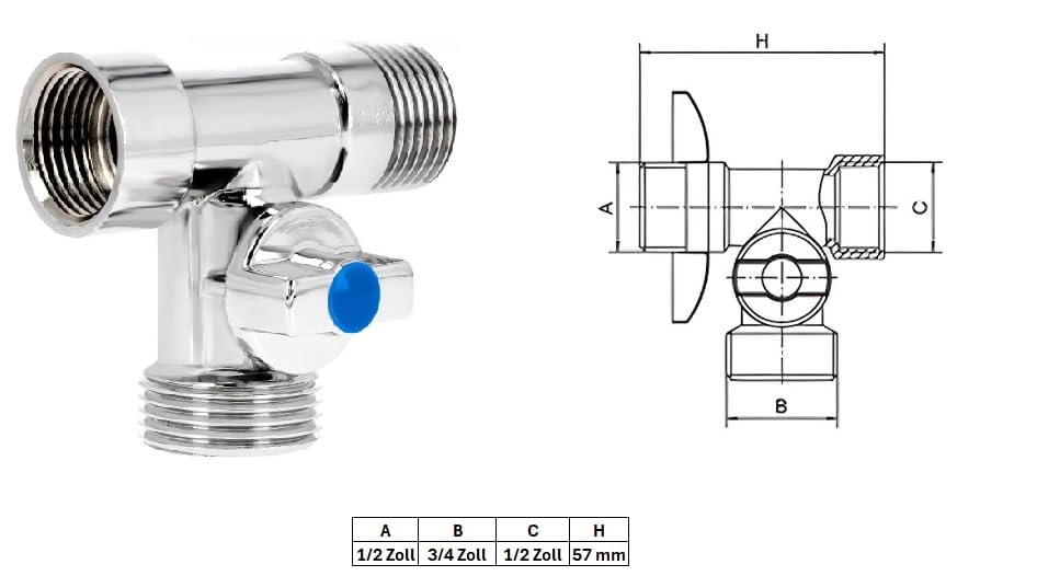 Valvole Angolari Acciaio Inox Per Rubinetto - Set 2 Pezzi Per Bagno E Cucina | Rosso E Blu - Foto 6