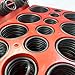 TEXALAN(R) O-Ring Assortment Set Universal Kit with Case Automotive Seal Rubber Gasket 419pc Metric 32 Sizes 3mm-50mm