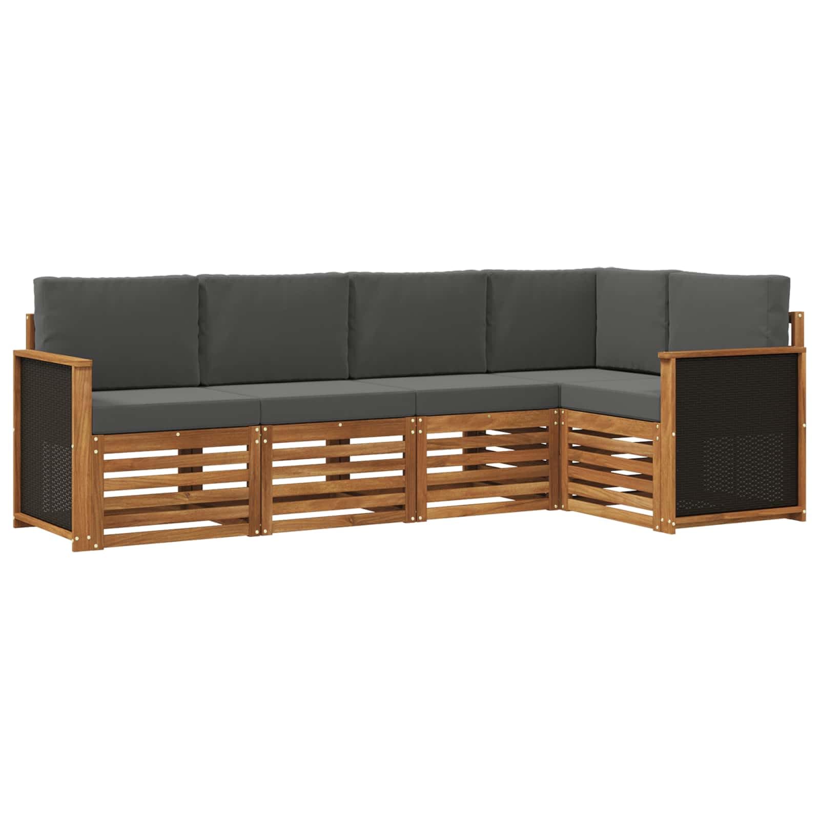 Canapé sectionnel de jardin modulable, la solution pour aménager un petit espace extérieur