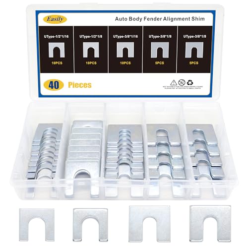 AWD - Hybrid - Driveline Vibration At 25-50 MPH (40-80 Km/h) - 2020-2023 Ford Explorer & Lincoln Aviator 3 40 PCS Auto Body Fender Alignment Shim 1/16' & 1/8' Thick- 3/8' & 1/2' Slot Automotive Alignment Shim Assortment Kit
