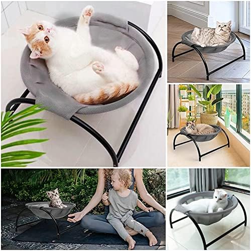 Cat Hammock Bed, Raised Cat Sleeping Bed, Comfortable and Breathable Pet Cat Hammock, Free-Standing Cat Sleeping Cat Bed Cat Supplies Pet Supplies, Cat Sofa Bed for Indoor and Outdoor