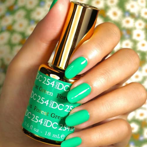 Dnd Gel Polish Set - 1 Each Of Green Gel Polish And Green Nail Polish, 254 Forest Green, 0.5 Fl Oz #TOP1