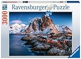 Entdecke die Ravensburger Qualitätsmerkmale auf einen Blick: Formenvielfalt durch handgefertigte Stanzmesser, passgenaue Puzzleteile, reflexfreies Puzzlebild durch Naturleinenprägung, knickstabile Puzzleteile, hergestellt aus recycelter Pappe