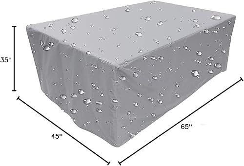 Miniatura 8 de SUEDIAN Fundas rectangulares para muebles de patio, tamaño personalizado disponible, material de poliéster Oxford 300D, resistente al viento,